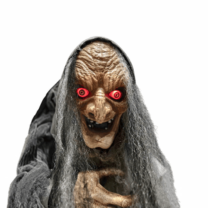 Animatronic Stehende Hexe mit Krückstock
