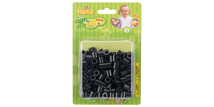 Blister mit Maxi-Perlen - Schwarz