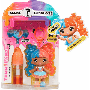 Yummiland Lip Gloss Doll- Mystery Color Change - Gwen Gummybear