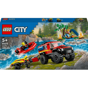 LEGO® City 60412 Feuerwehrgeländewagen mit Rettungsboot