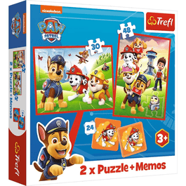 Trefl 2 in 1 Puzzles + Memory PAW Patrol