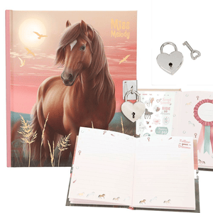 Miss Melody Tagebuch mit Stickern Motiv 2
