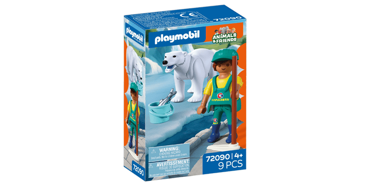 72090 Zoo: Eisbär und Pfleger - Playmobil