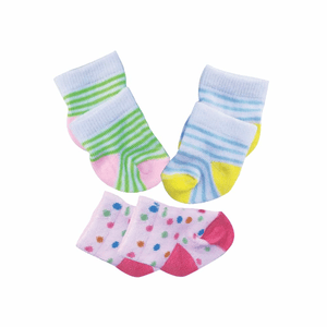 Heless Puppen-Söckchen 3er Set - Gr. 35-45 cm