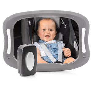 Reer - 86101  BabyView Auto-Sicherheitsspiegel mit LED Licht, anthrazit