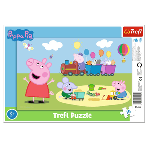 Trefl Rahmen-Puzzle 15 Teile – Peppa Pig