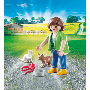 70562 Frau mit Katzenbabys - Playmobil