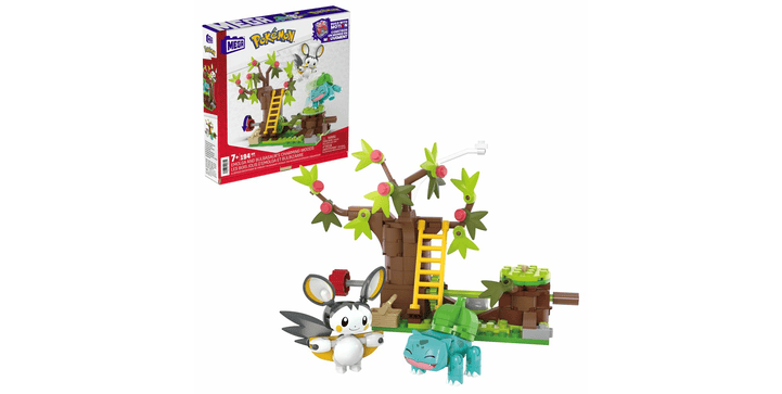 MEGA Pokémon Emolgas und Bisasams bezaubernde Wälder