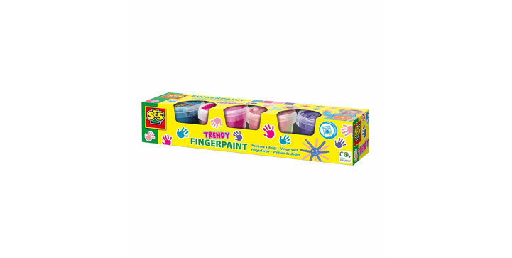SES Fingerfarbe 4 Trendy Farben x 110 ml