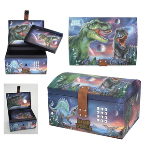 Dino World Schatztruhe mit Code und Sound