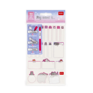 Legami Set aus 66 klebenden Labels - Kitty