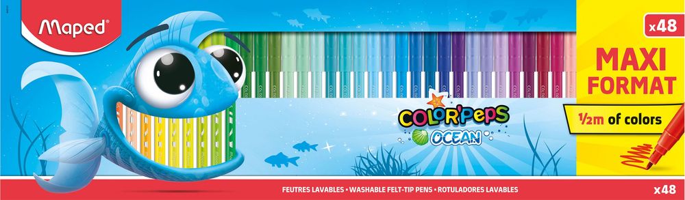 Maped Filzstifte OCEAN x 48 - 1/5 m