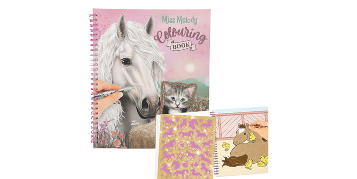 Miss Melody Malbuch mit Pailletten