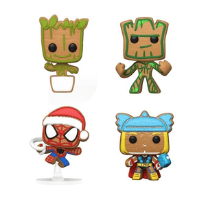 Funko Pocket POP Keychain: Marvel- Tree Holiday Box 4PC