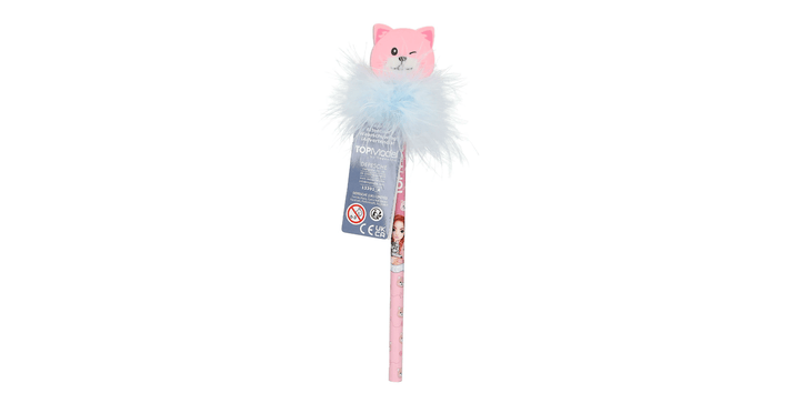 TOPModel Bleistift mit Radier-Topper CAT LOVE - 1 Bleistift