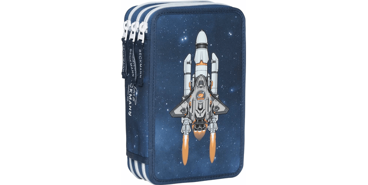 Beckmann 3-fächrige Federmappe mit Inhalt Space Mission