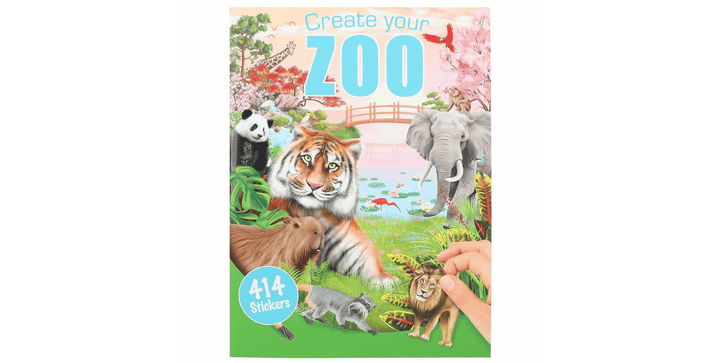 Create your ZOO Malbuch mit Stickern