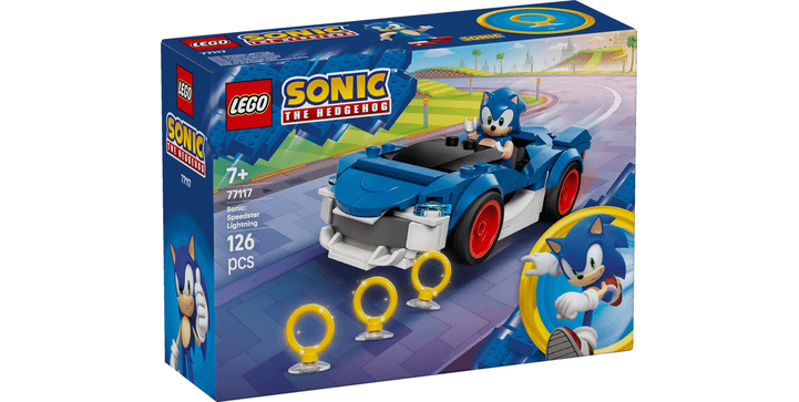 LEGO® Sonic the Hedgehog 77117 Sonics Sportwagen: Speed Star Lightning