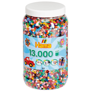 Dose mit 13.000 Perlen - 52-Farbenmix
