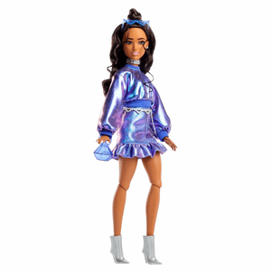 Barbie Deluxe Style im blauen Metallic Outfit