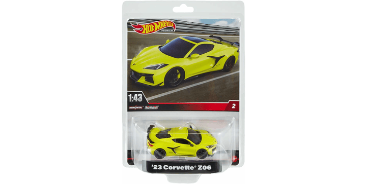 Hot Wheels Premium 1/43 Chevrolet Corvette Z06 gelb