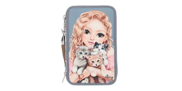 TOPModel 3 Fach Federtasche CAT LOVE