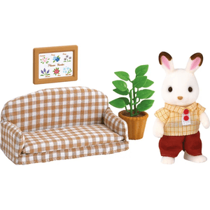 Sylvanian Families - Schokoladenhasen Vater mit Sofa