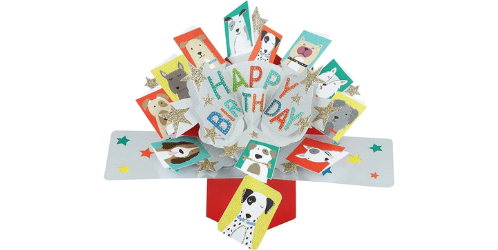 Suki - 3D Pop Up Karte Happy Birthday Dogs