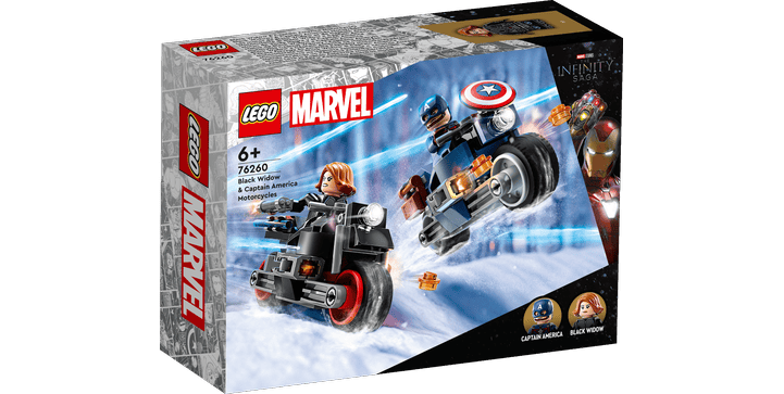 LEGO® Marvel™ Super Heroes 76260 Black Widows & Captain Americas Motorräder