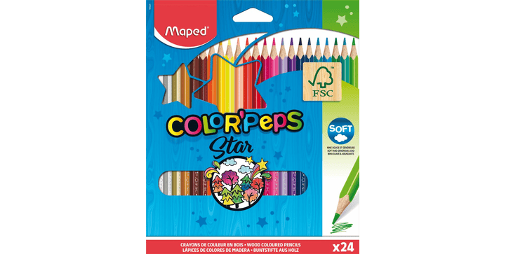 Maped Buntstifte COLOR'PEPS STAR x 24