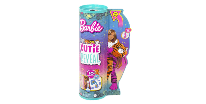 Barbie Cutie Reveal Puppe im Tiger-Kostüm mit Farbwechsel