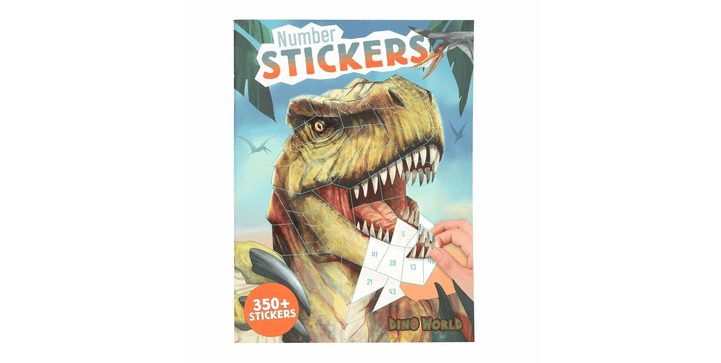 Dino World Number Sticker