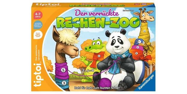 tiptoi® Spiel 00104 - Der verrückte Rechen-Zoo - Lernspiel ab 4 Jahren