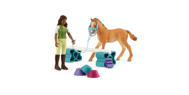Schleich® 42756 Trainingsset mit Fohlen und Sarah