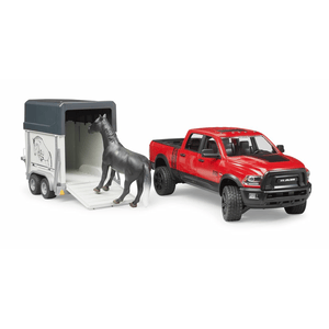 bruder - RAM 2500 Power Wagon mit Pferdeanhänger und 1 Pferd