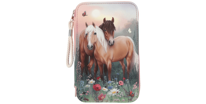 Depesche Miss Melody 3 Fach Federtasche FLOWERS