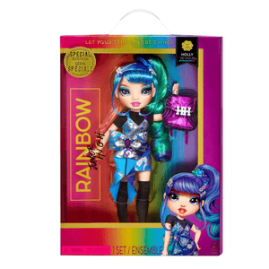 Rainbow High - Jr High Special Edition Holly De’Vious - 9" Blue and Green Posable Fashion Doll