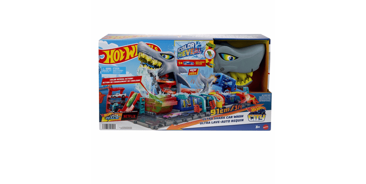 Mattel Hot Wheels City Ultimative Hai Auto Waschanlage