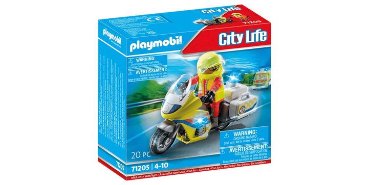 71205 Notarzt-Motorrad mit Blinklicht - Playmobil