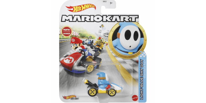 Hot Wheels Entertainment Mario Kart - Shy Guy hellblau