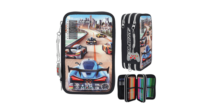 Action World 3 Fach Federtasche Gaming