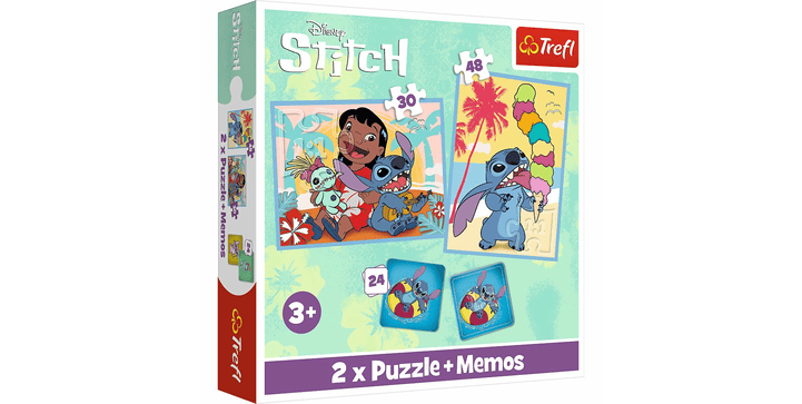Trefl 2 in 1 Puzzles + Memory - Lilo & Stitch 