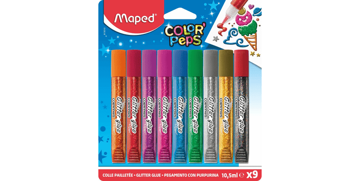 Maped Glitzerkleber COLOR'PEPS x 9