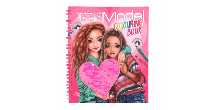 TOPModel Malbuch mit Pailletten
