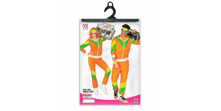 Widmann Kostüm 80er Jahre Trainingsanzug - Größe XL orange