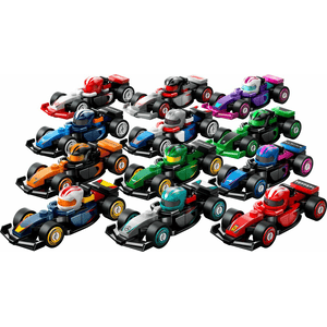 LEGO® Minifiguren F1® 71049 Serie 29 F1 Rennwagen - Komplettset - alle 12 Fahrzeuge