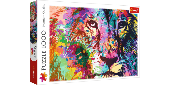 Trefl Puzzle 1000 - Bunter Löwe