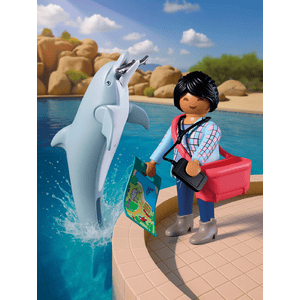 72091 Zoo: Delfin und Besucherin - Playmobil