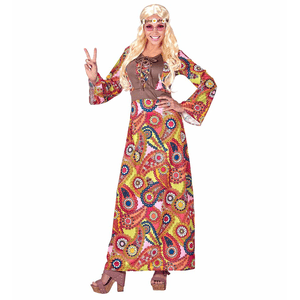 Widmann Kostüm "Hippie" Kleid mit Stirnband - M