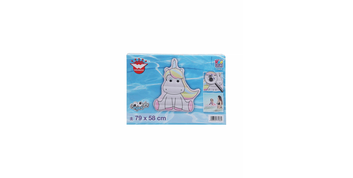 Happy People Kinder-Luftmatratze Einhorn mit Wackelaugen